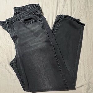 American Eagle Outfitters Dark Gray Straight Leg Jeans